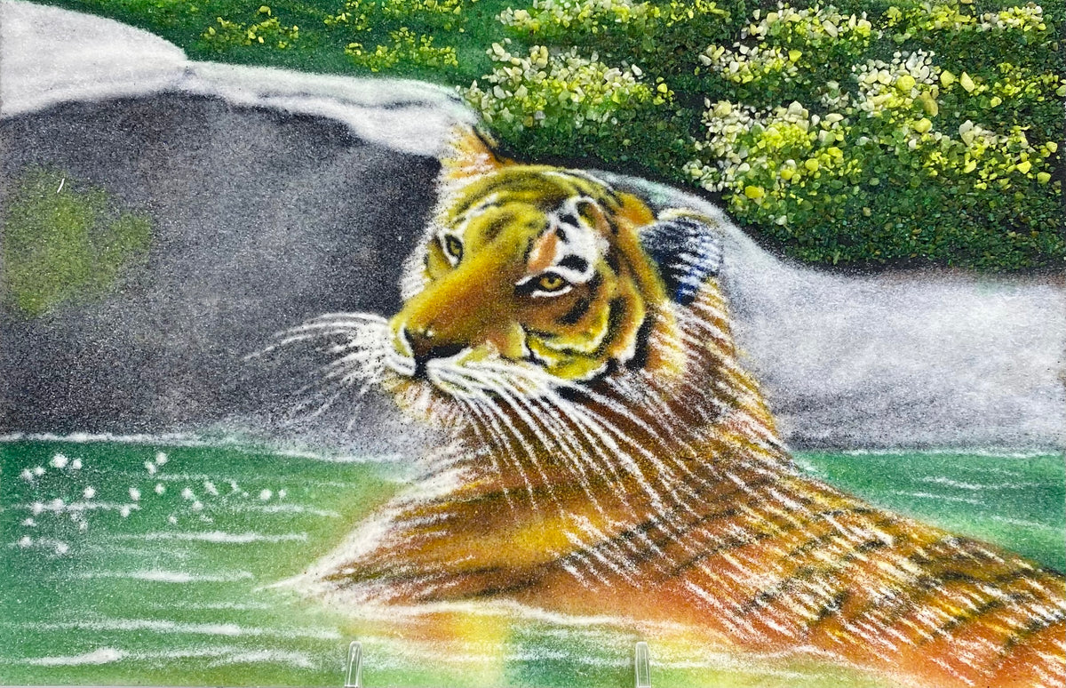 Tiger Gemstone Painting