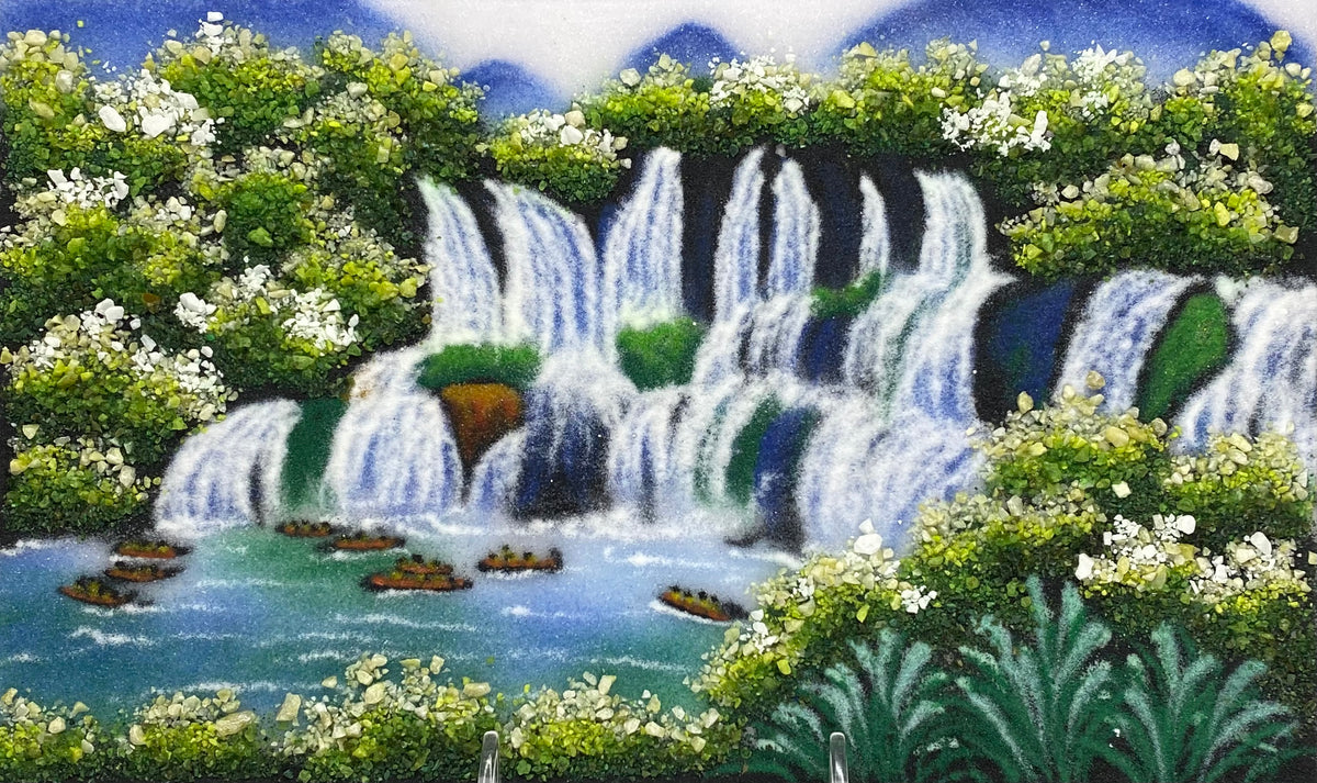 Gemstone Waterfalls Painting