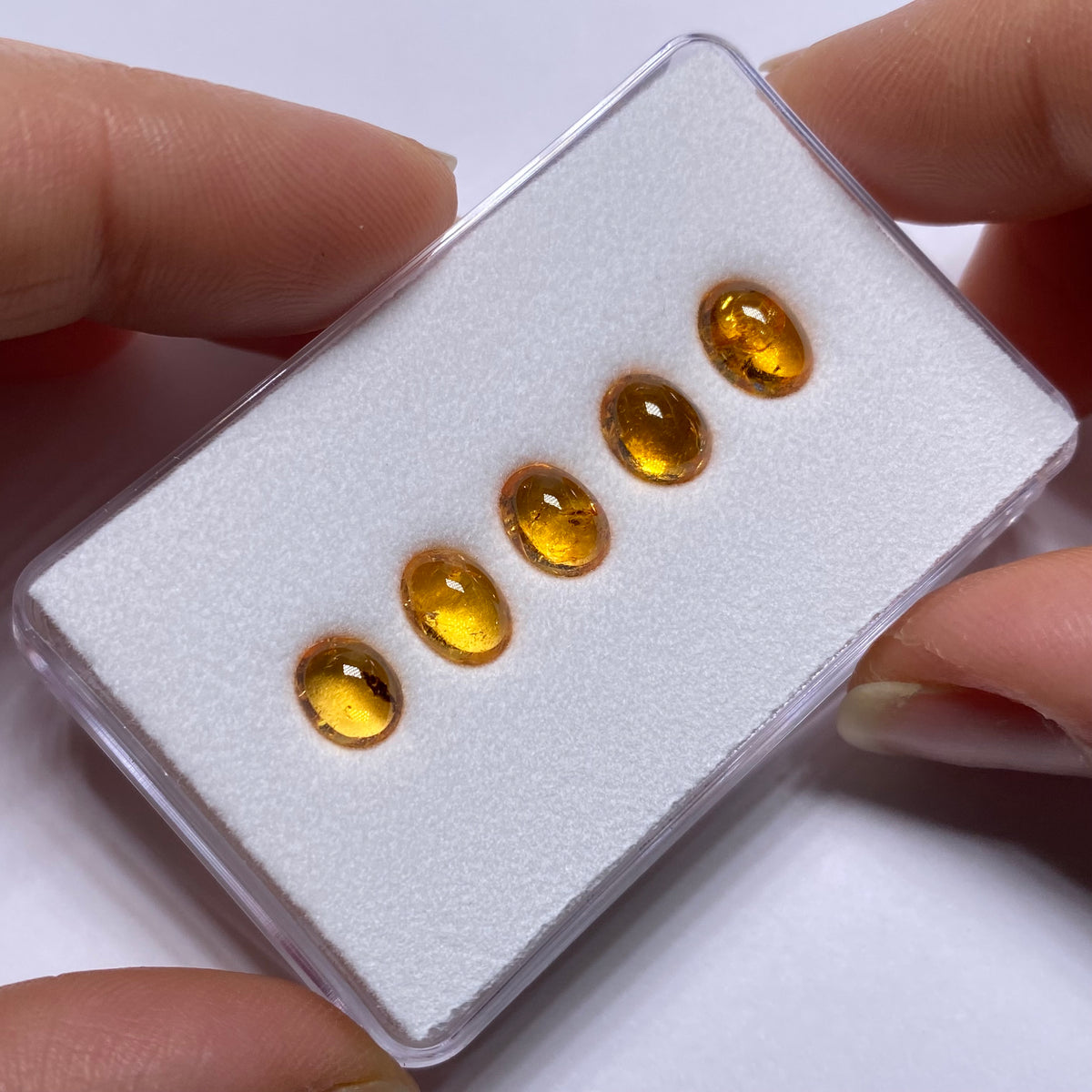 Spessartite Garnet Cabochons  - Tanzania