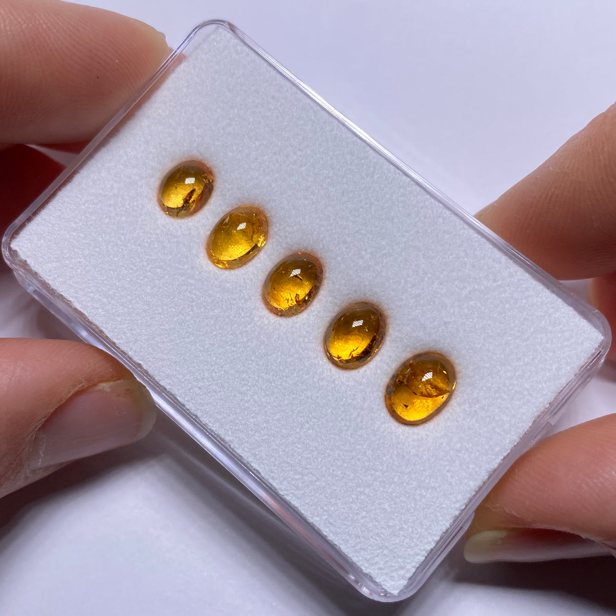 Spessartite Garnet Cabochons  - Tanzania