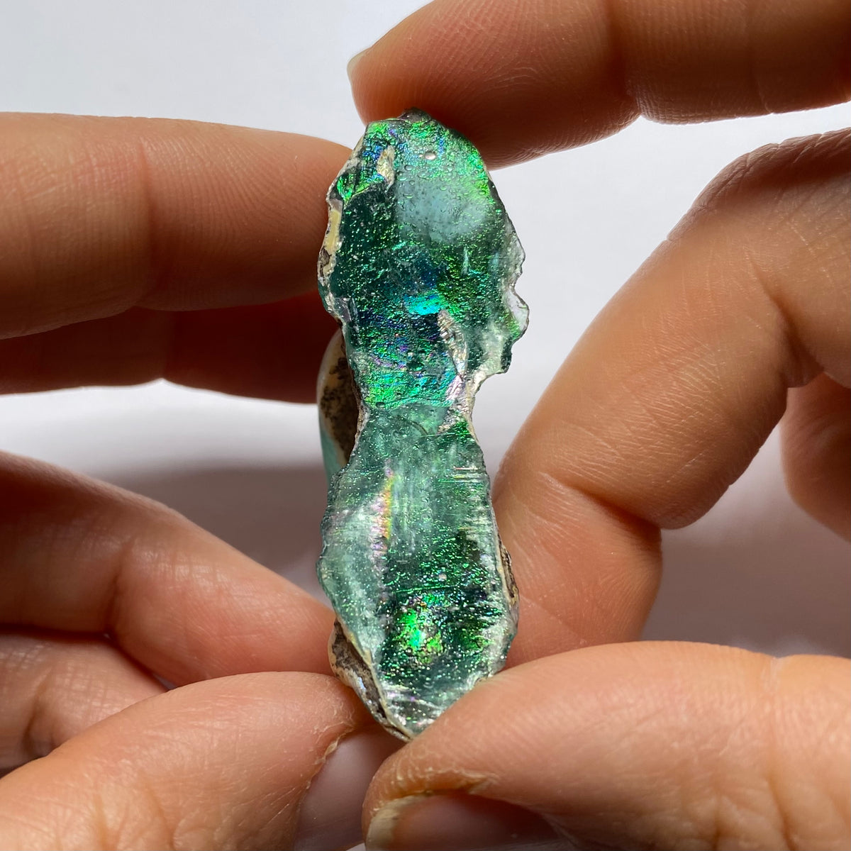 Vessel Handle of Ancient Glass-  The Silk Road - Kushan Empire