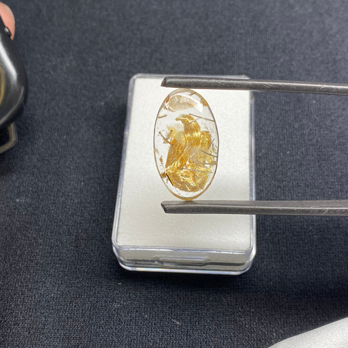 Golden Eagle Quartz Carving - Brazil