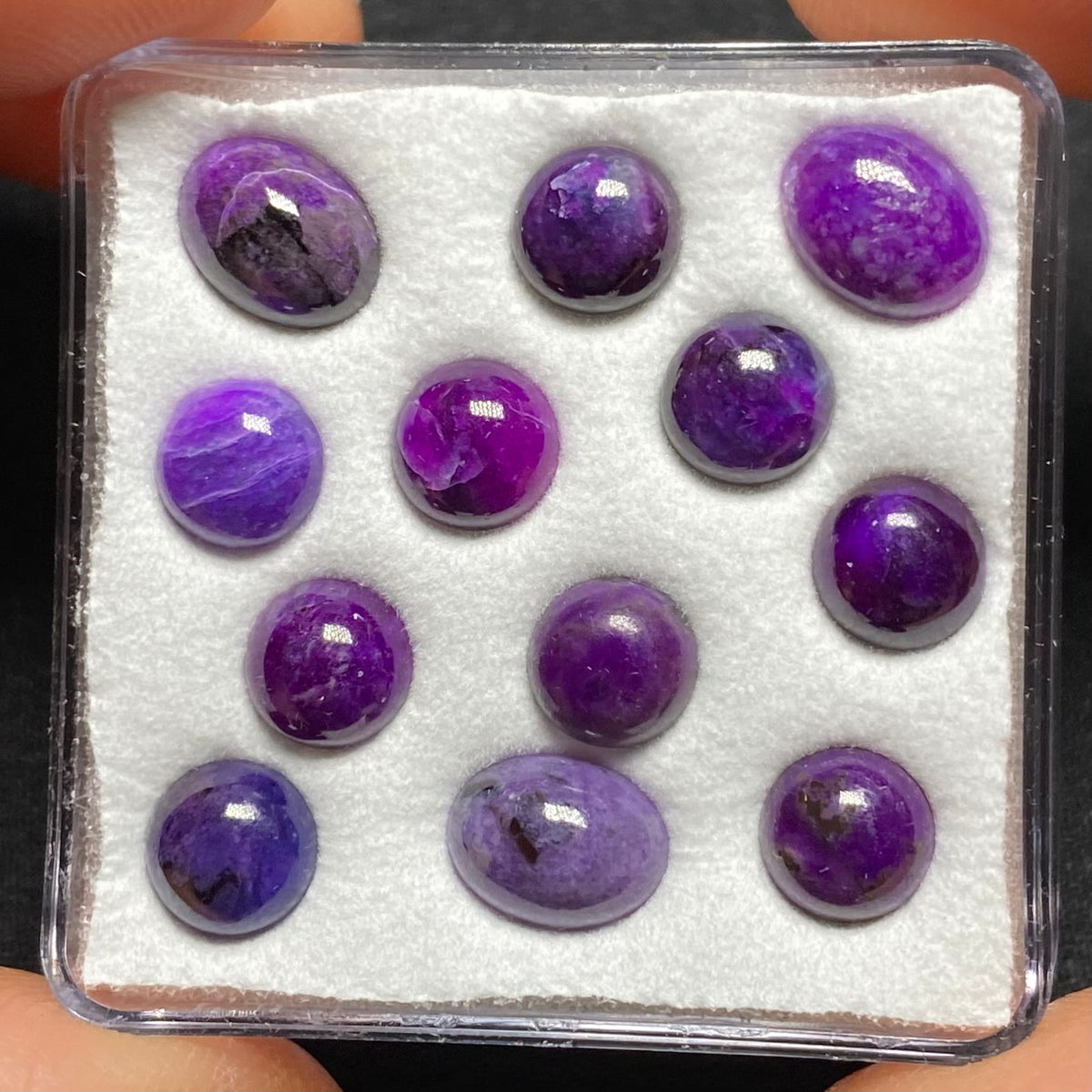 Sugilite Cabochons, Wessels Mine, South Africa