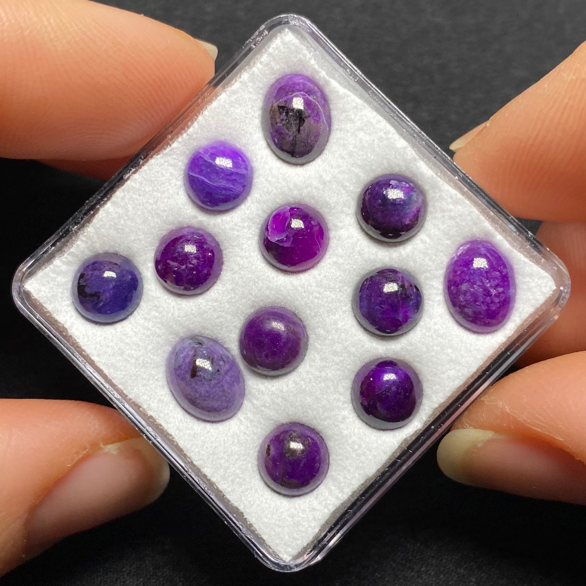 Sugilite Cabochons, Wessels Mine, South Africa