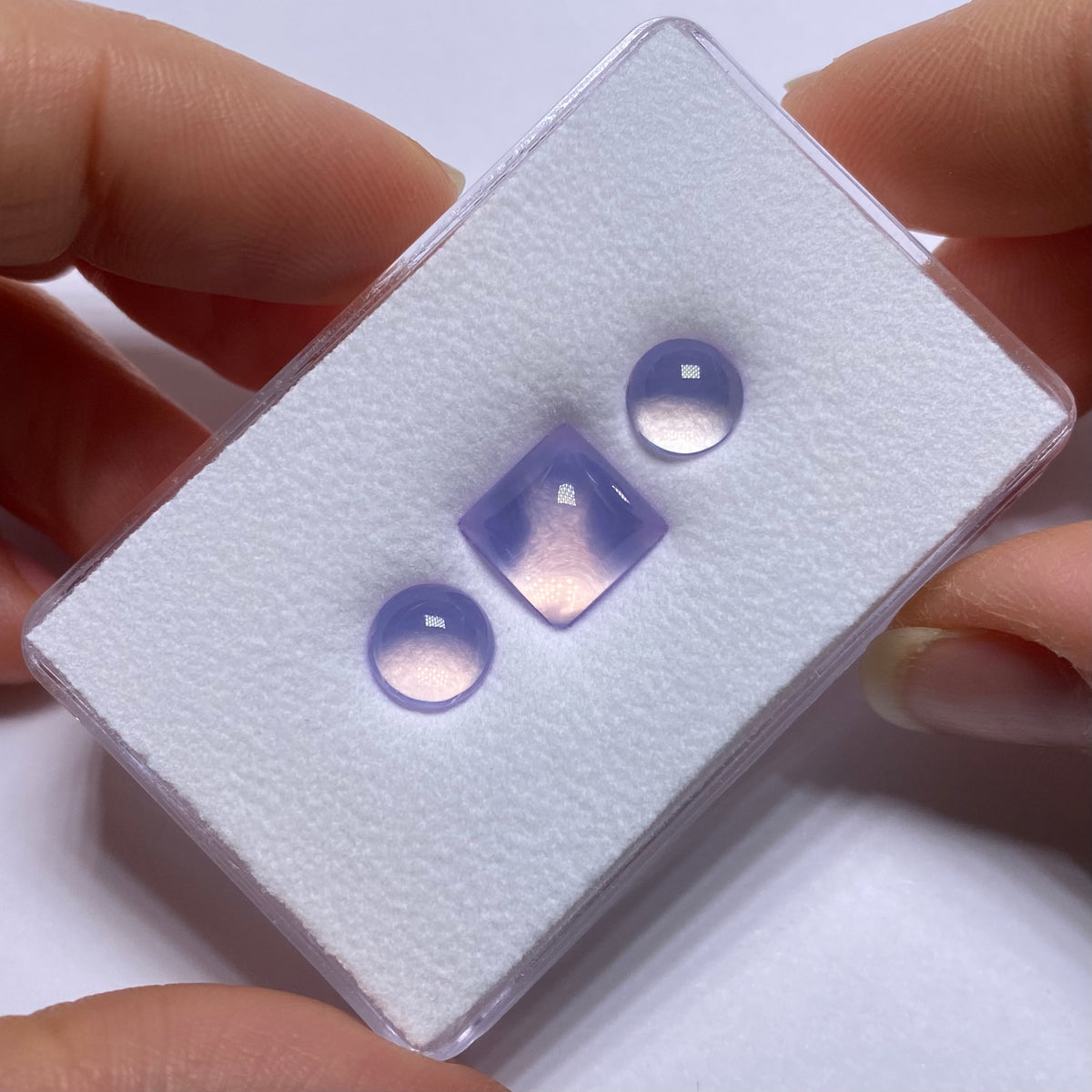 Lavender Quartz Cabochons