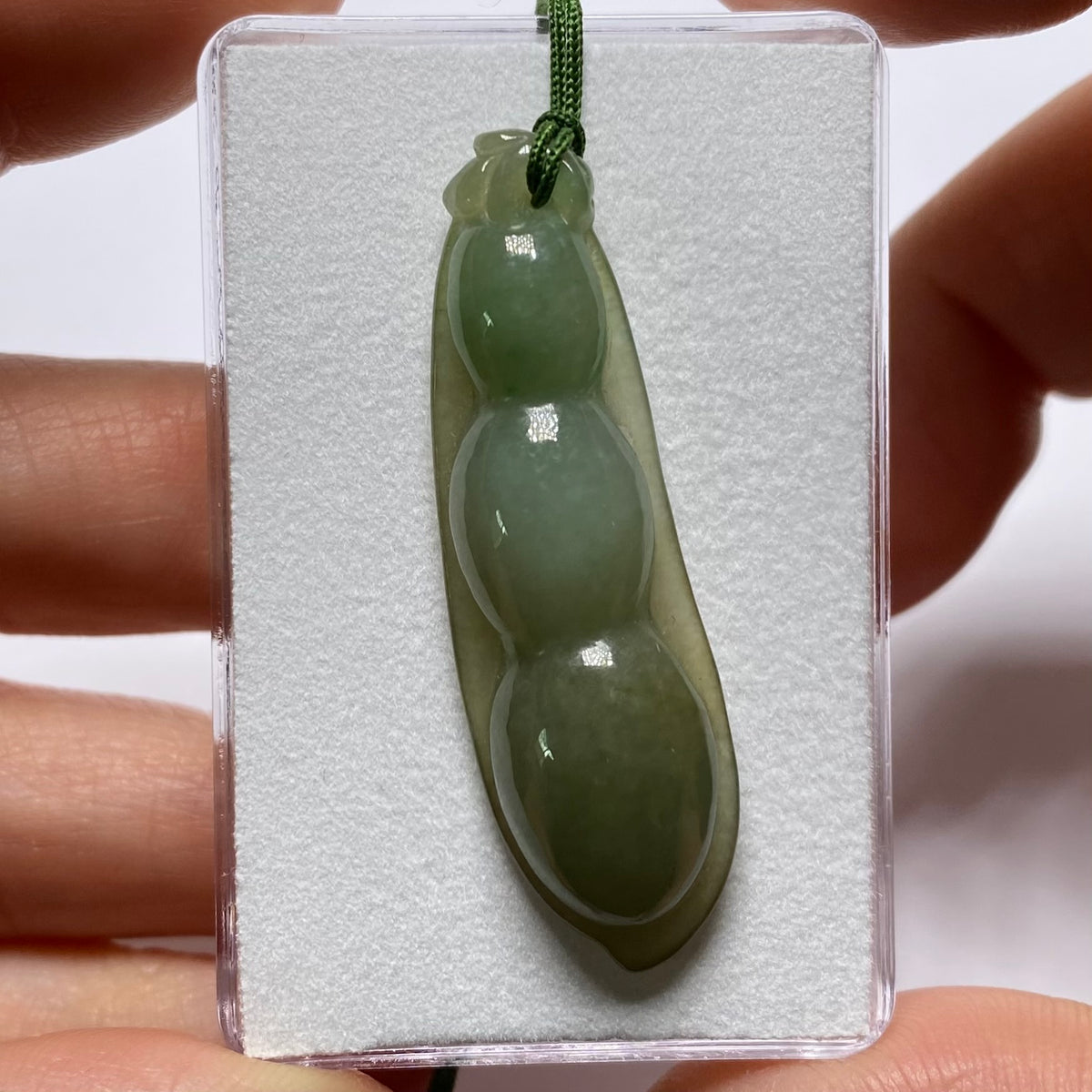 Jadeite Jade Seedpod Pendent - Burma