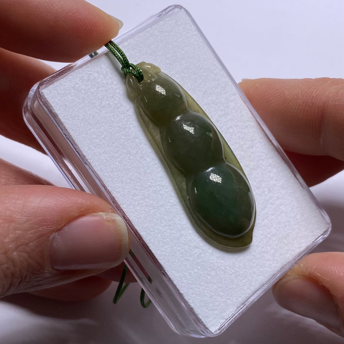 Jadeite Jade Seedpod  Pendent - Burma