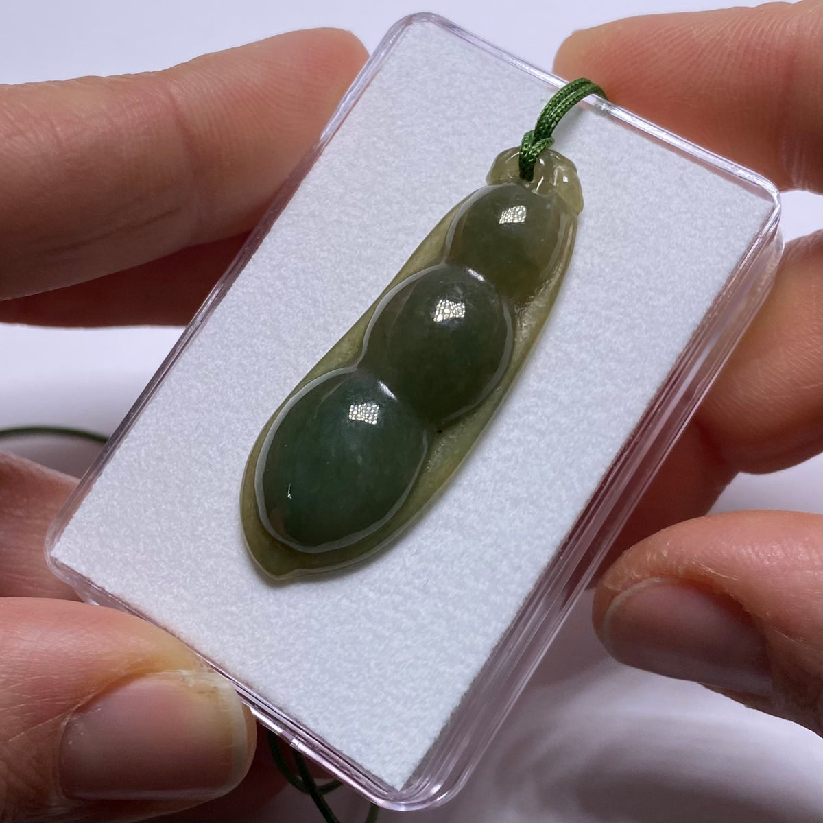 Jadeite Jade Seedpod  Pendent - Burma