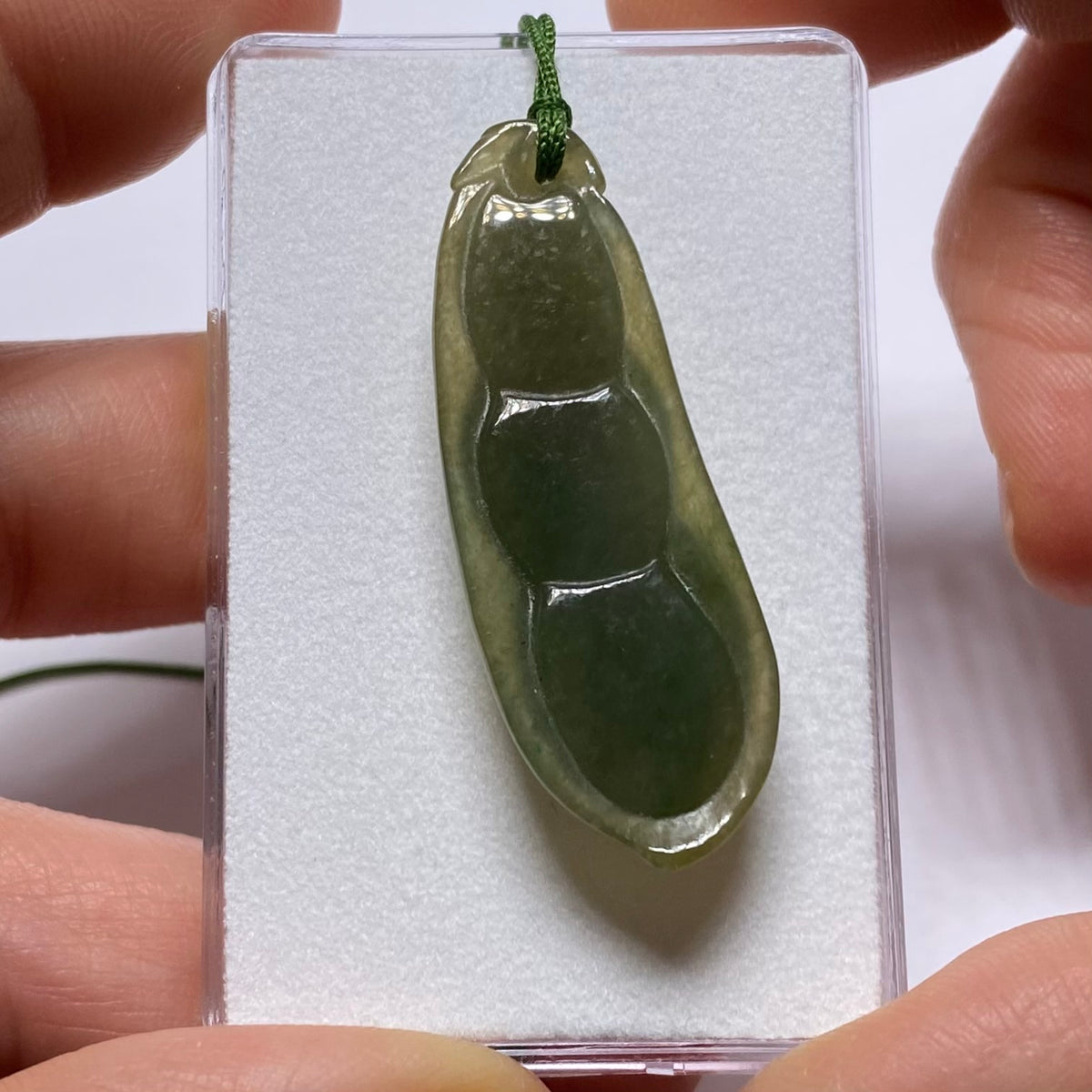 Jadeite Jade Seedpod  Pendent - Burma
