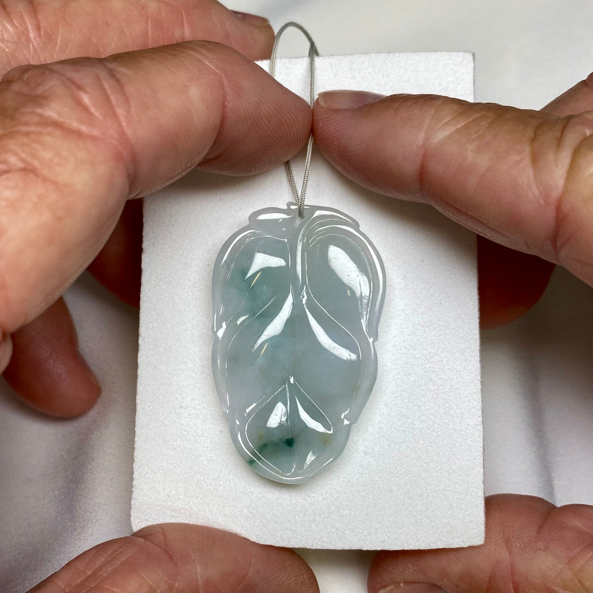 Jadeite Jade Ruyi Pendent - Burma