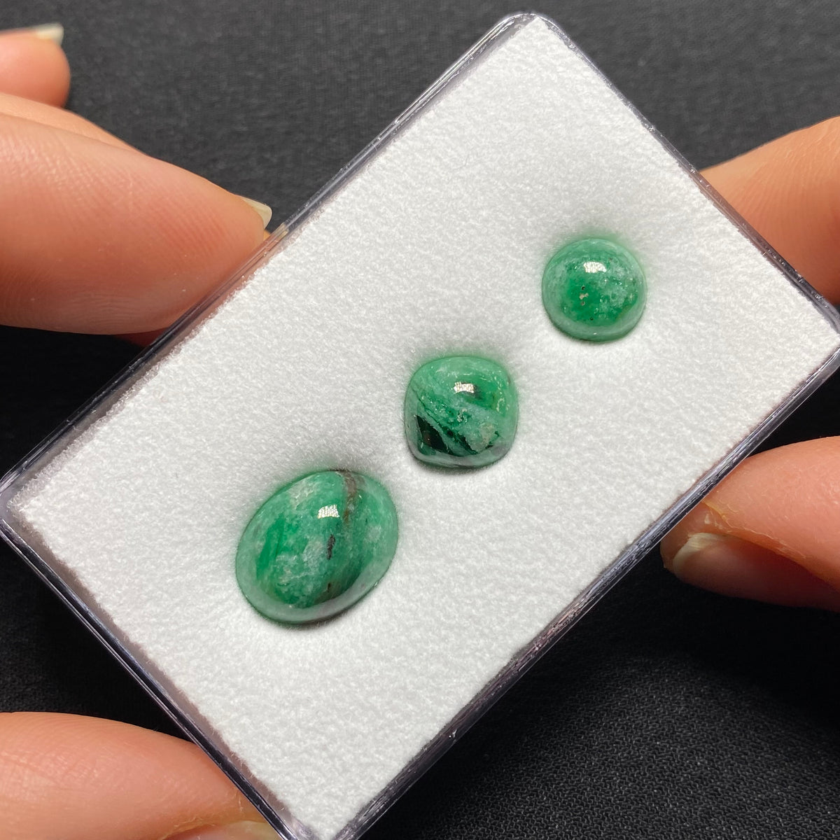 Emerald Cabochons - Zambia