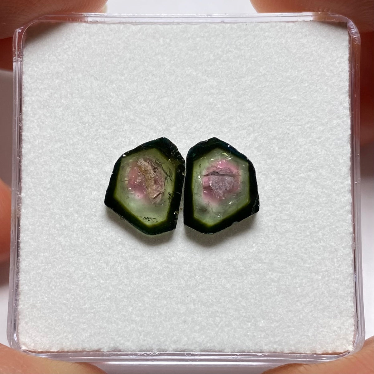 Old-Stock Watermelon Tourmaline Slices - Brazil