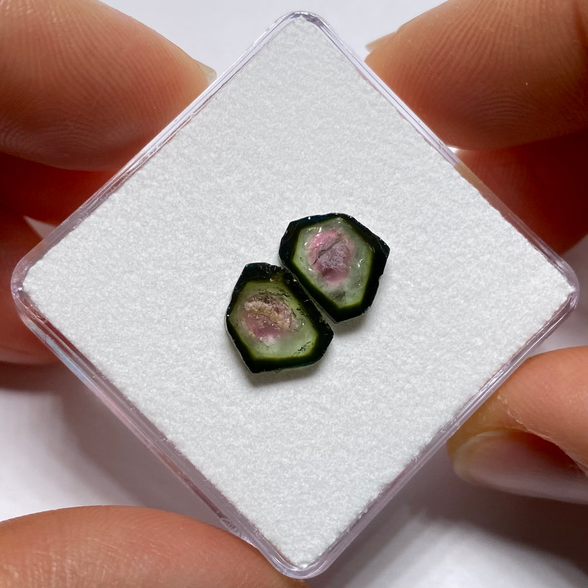 Old-Stock Watermelon Tourmaline Slices - Brazil
