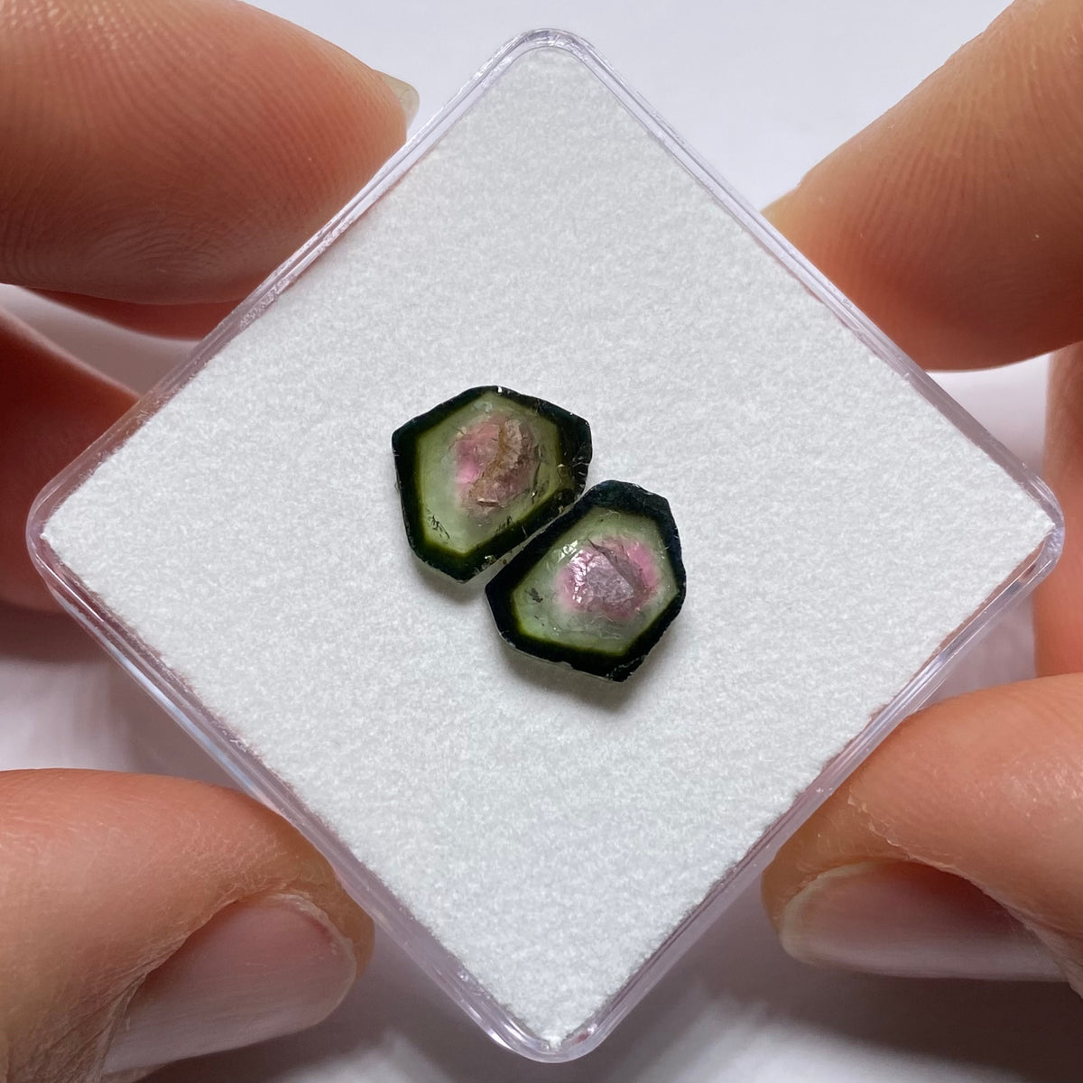Old-Stock Watermelon Tourmaline Slices - Brazil