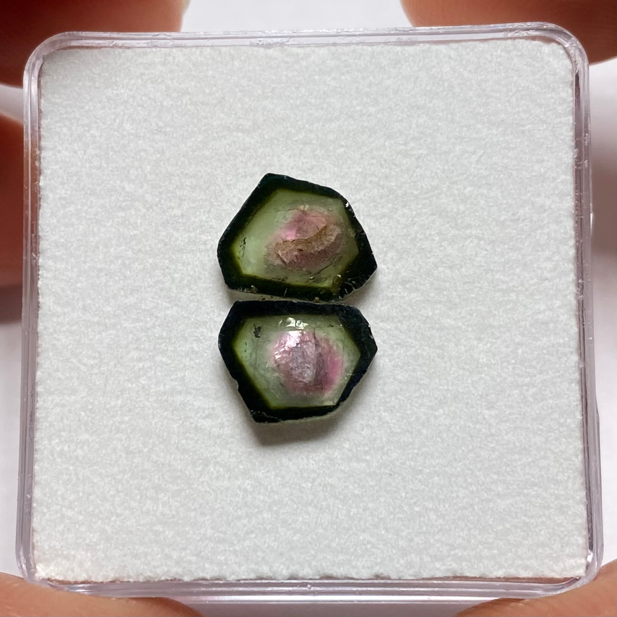 Old-Stock Watermelon Tourmaline Slices - Brazil
