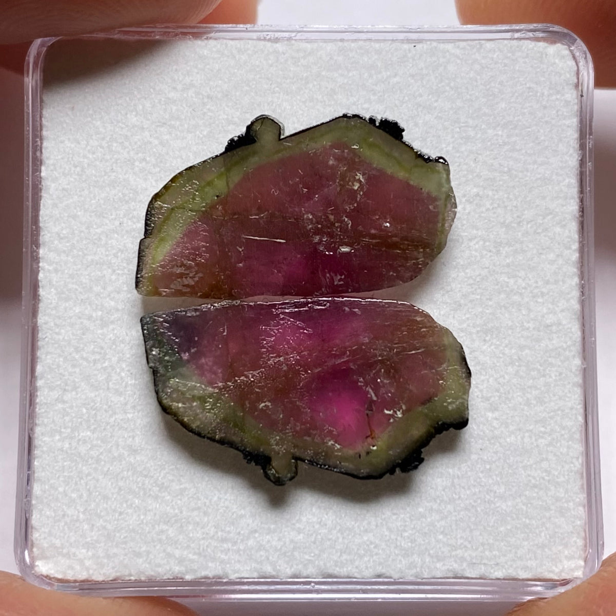 Old-Stock Watermelon Tourmaline Slices - Brazil