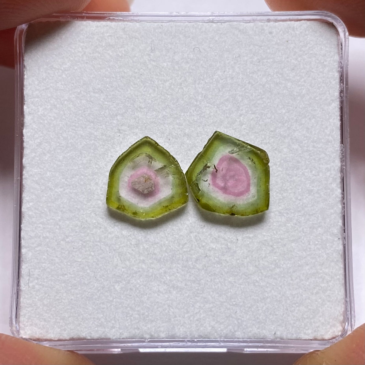 Old-Stock Watermelon Tourmaline Slices - Brazil