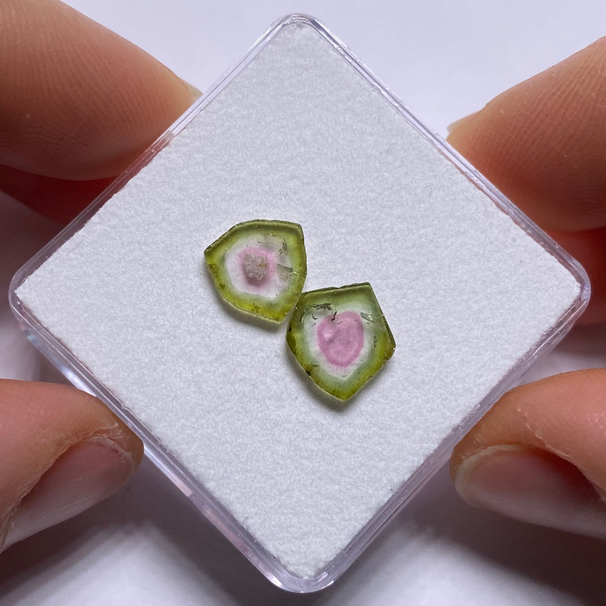 Old-Stock Watermelon Tourmaline Slices - Brazil