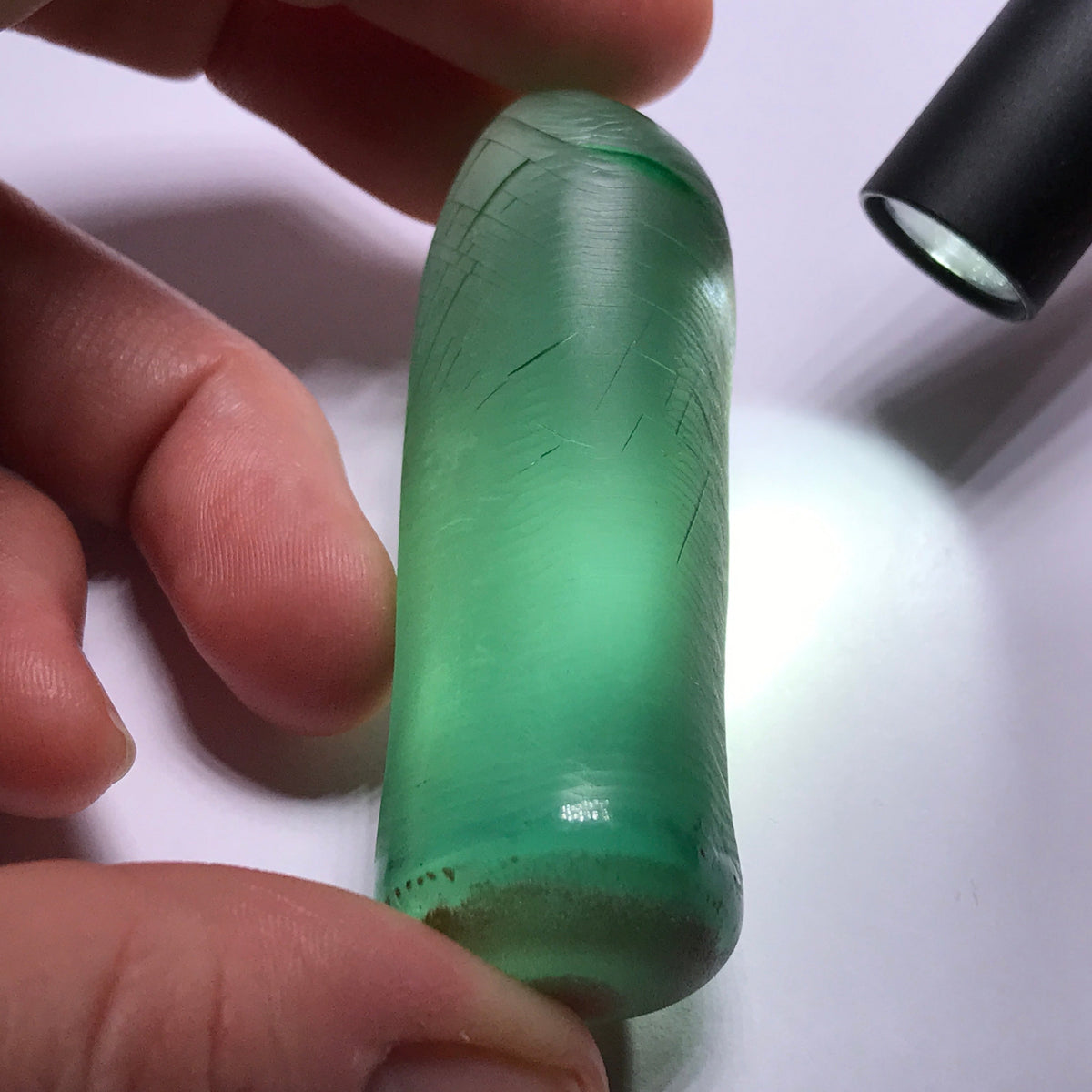 #135 Blue/Green Synthetic Spinel