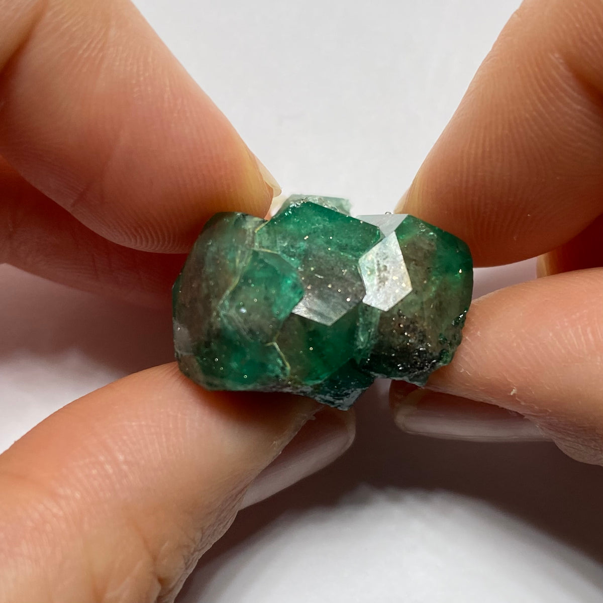 Synthetic Emerald Crystal Cluster - Russia