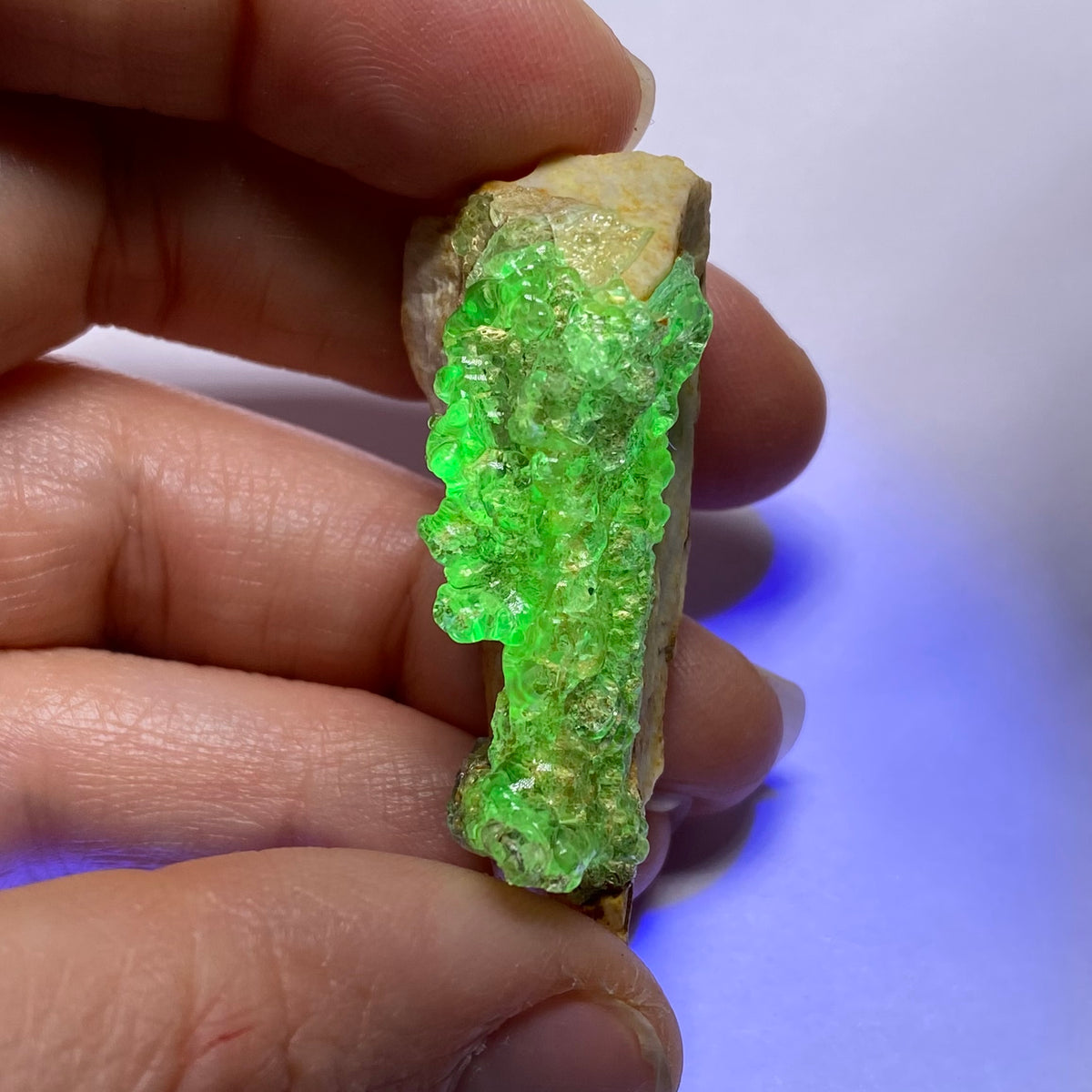 Hyalite Opal on Feldspar  - Namibia