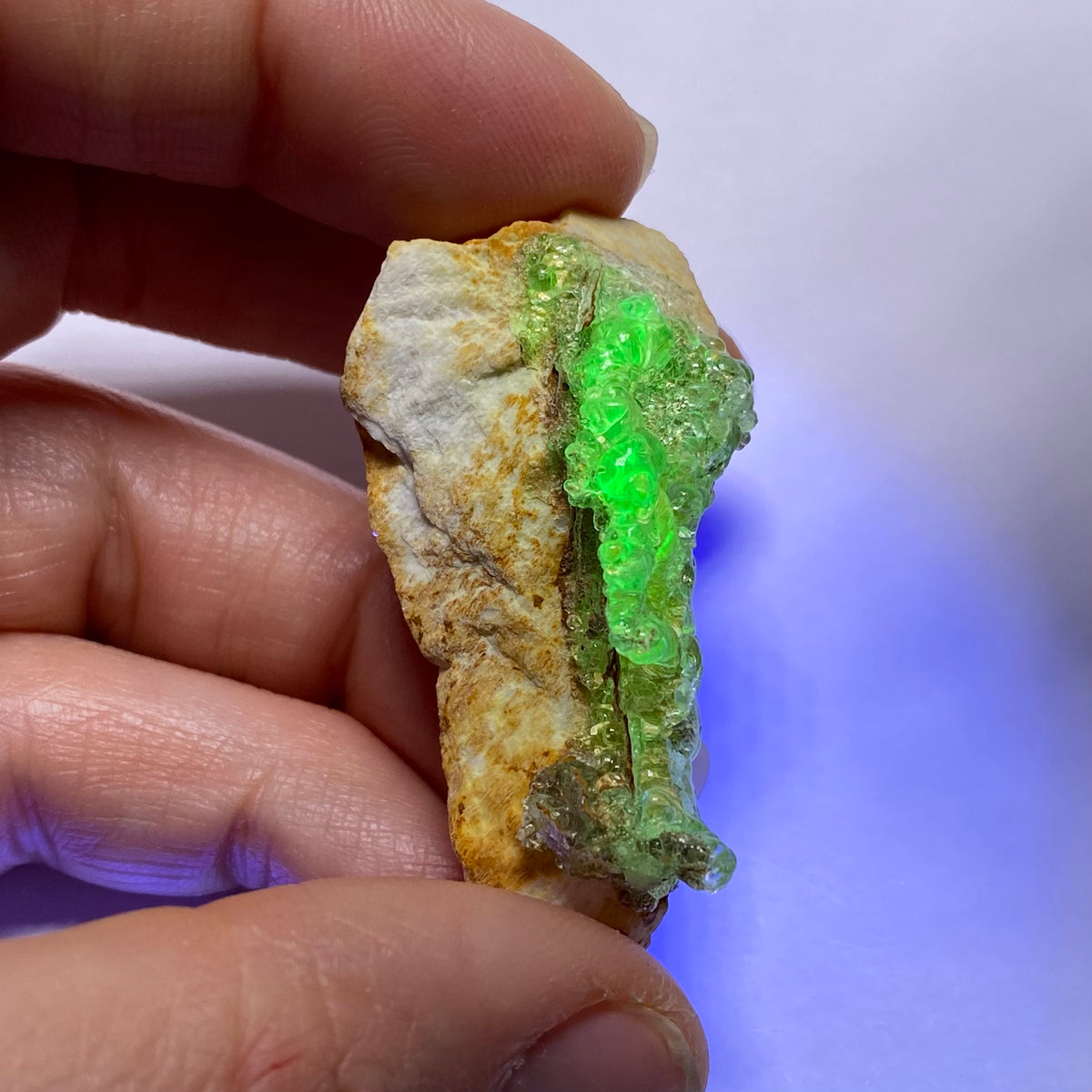 Hyalite Opal on Feldspar  - Namibia