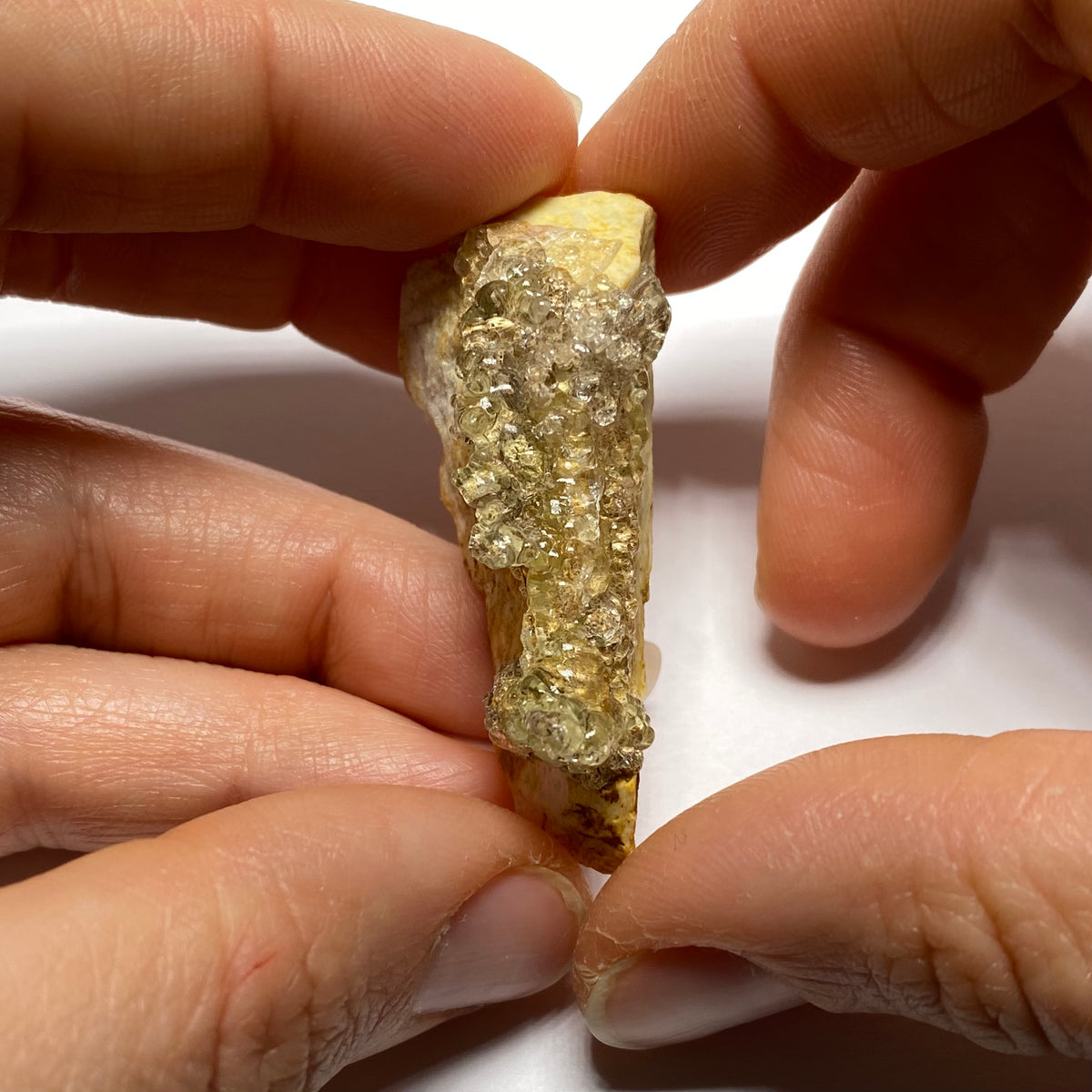 Hyalite Opal on Feldspar  - Namibia