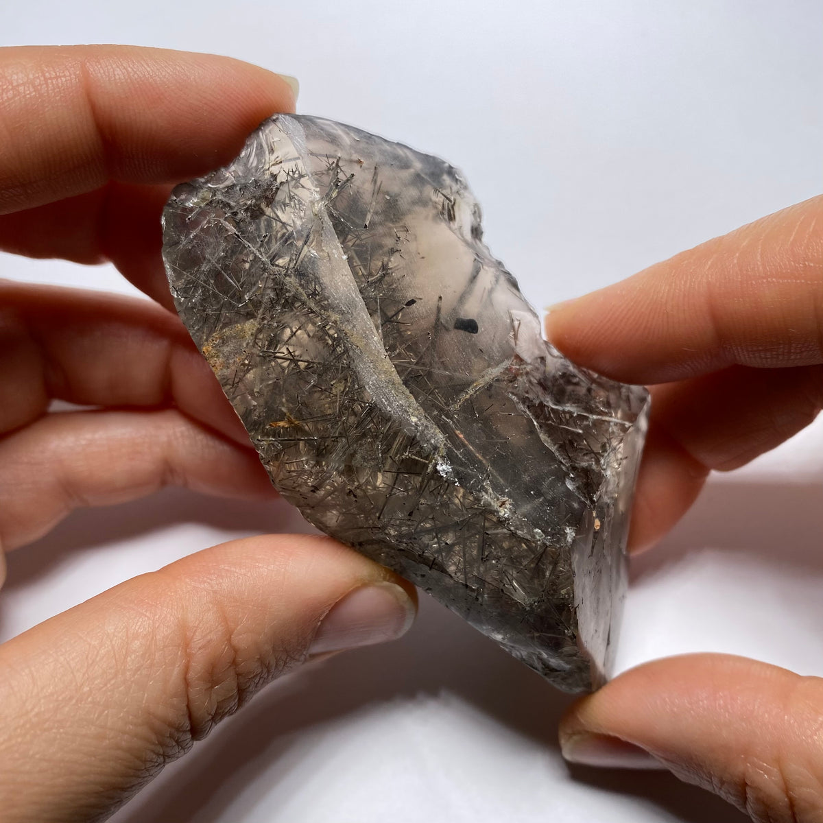 Smokey Tourmalated Quartz - Brazil