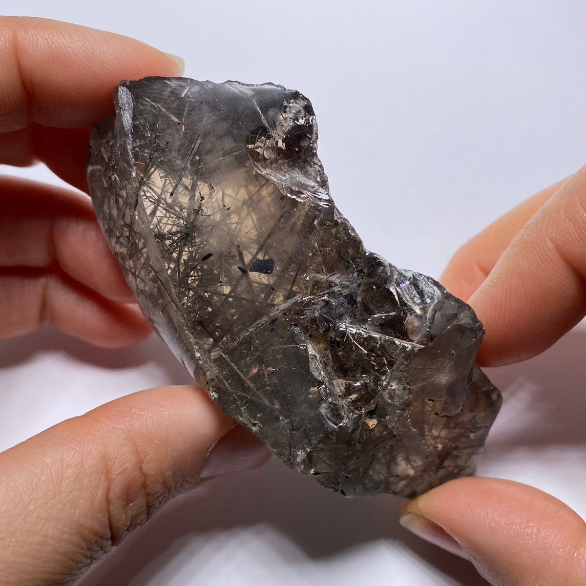 Smokey Tourmalated Quartz - Brazil