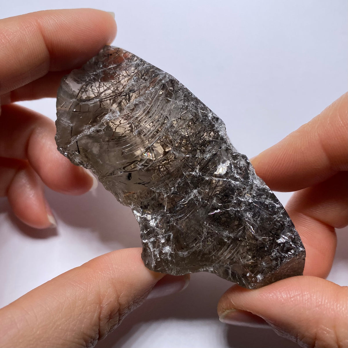 Smokey Tourmalated Quartz - Brazil
