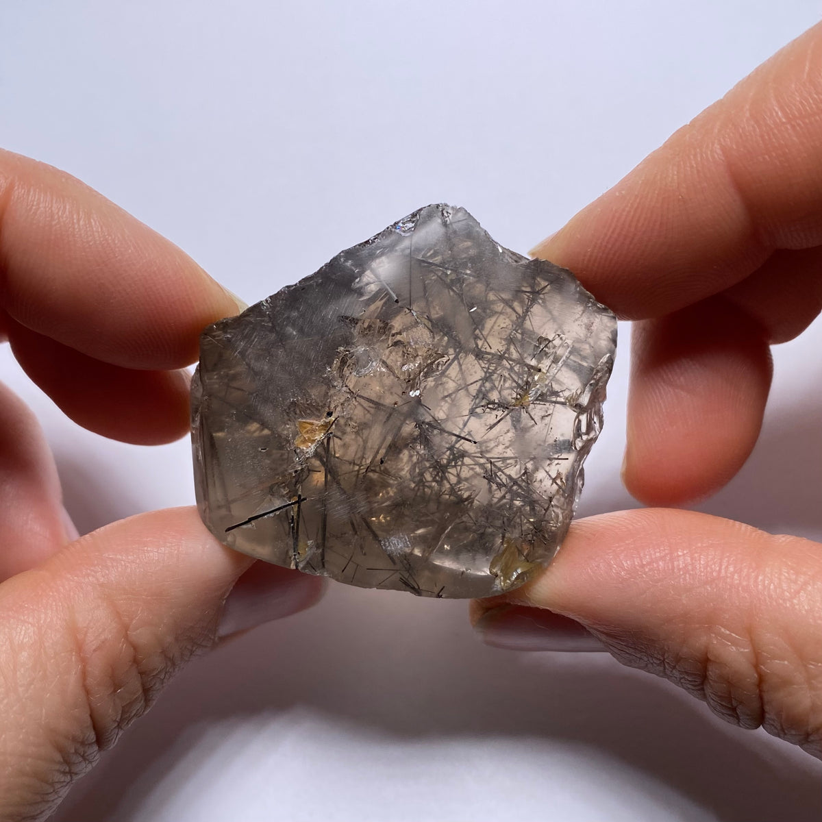 Smokey Tourmalated Quartz - Brazil