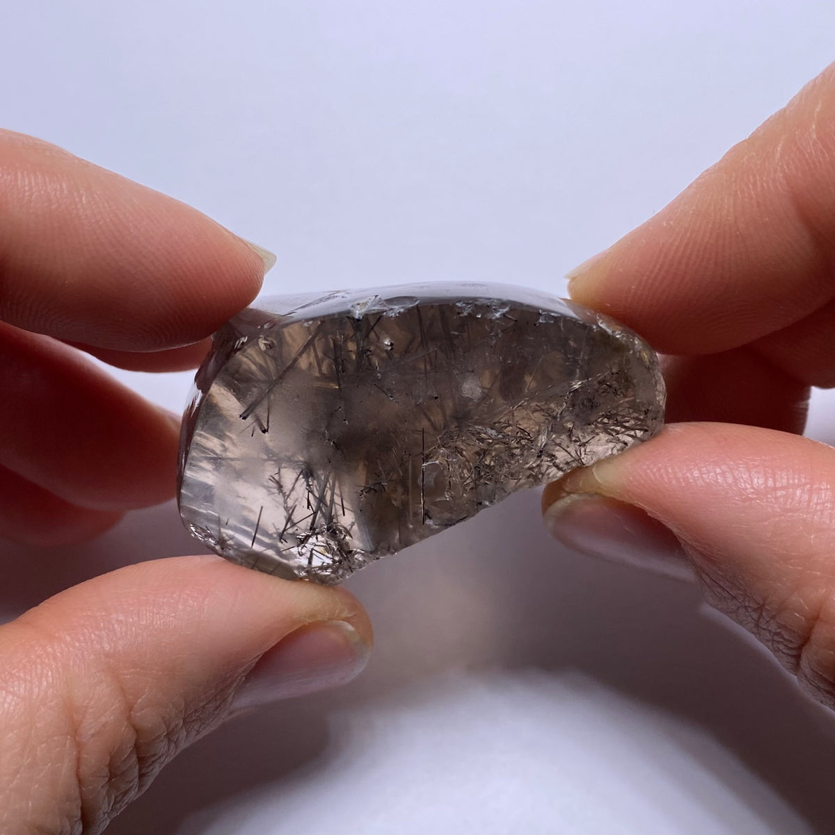 Smokey Tourmalated Quartz - Brazil