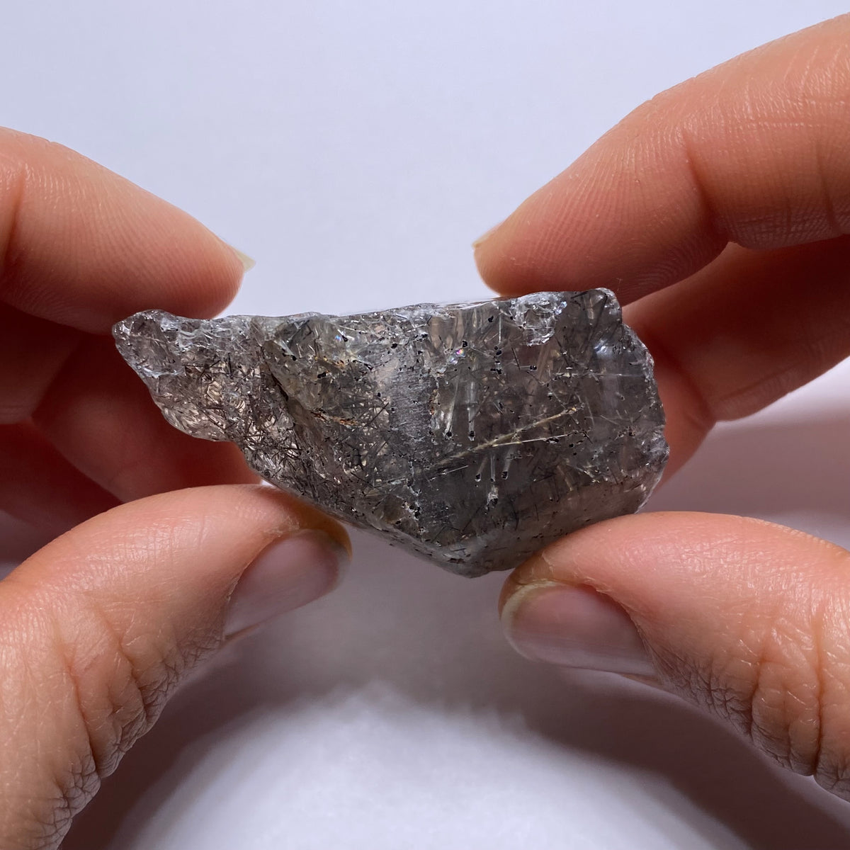 Smokey Tourmalated Quartz - Brazil