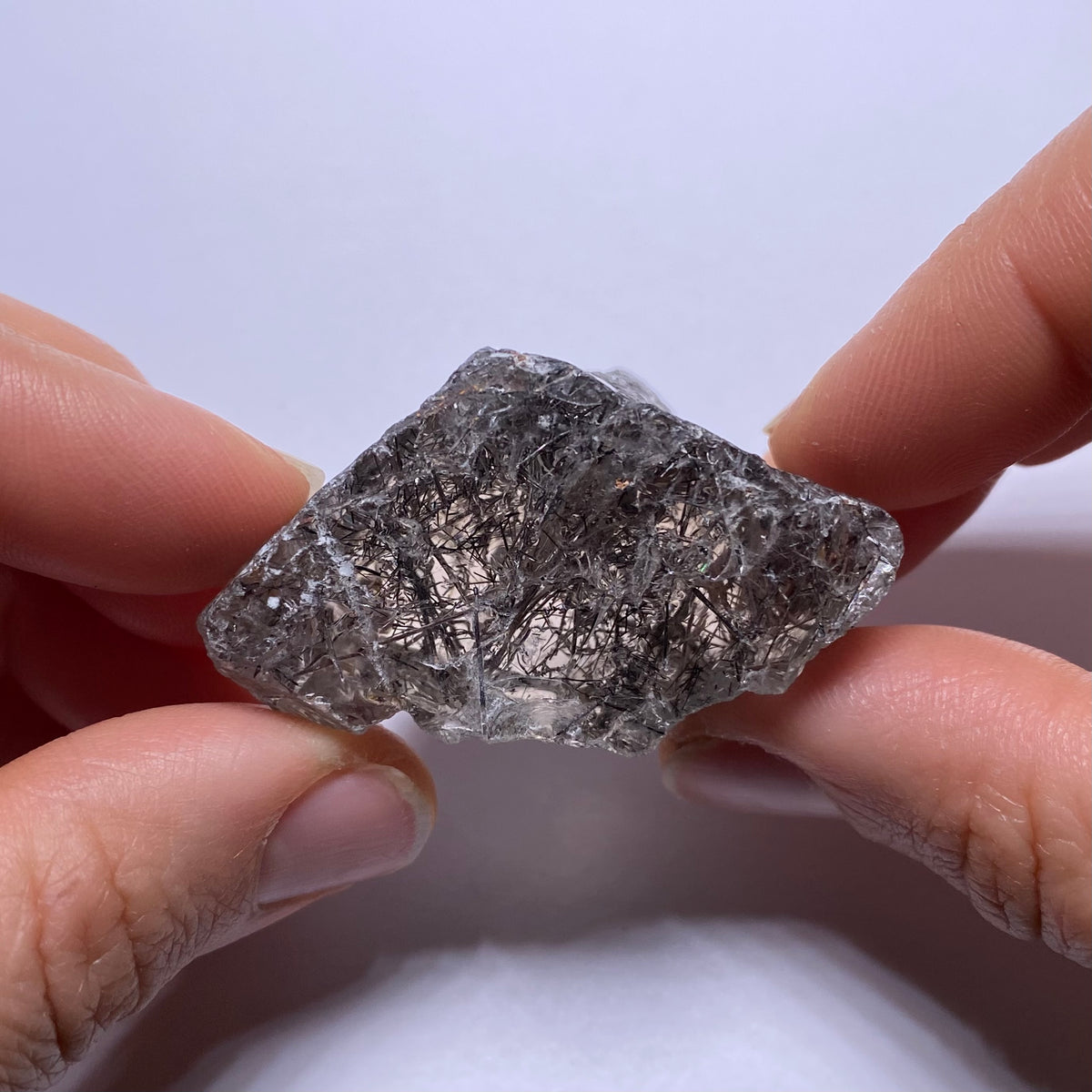 Smokey Tourmalated Quartz - Brazil