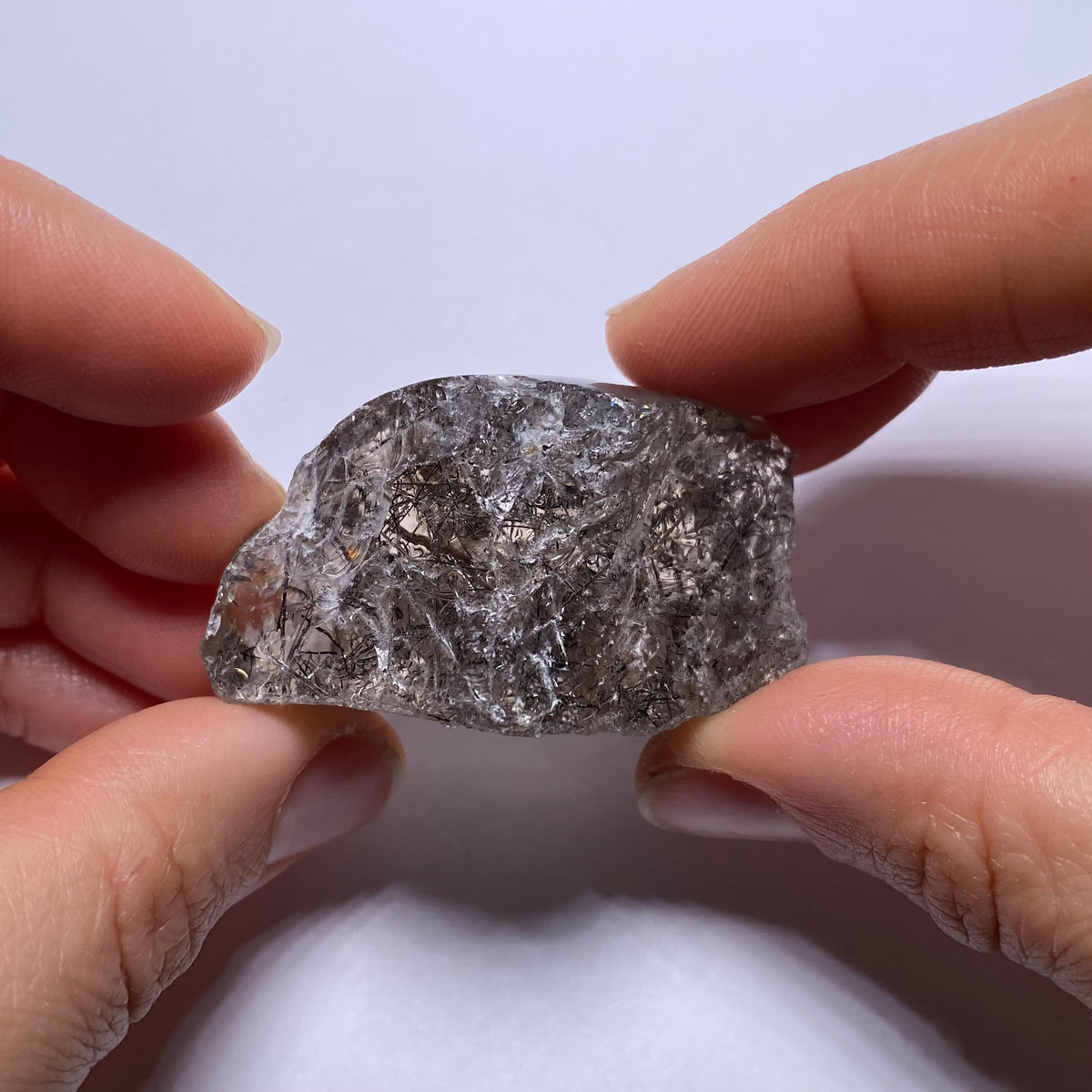 Smokey Tourmalated Quartz - Brazil