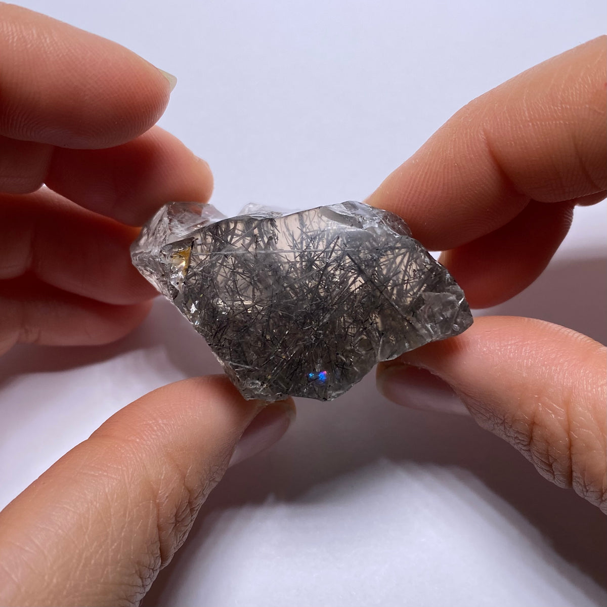 Smokey Tourmalated Quartz - Brazil