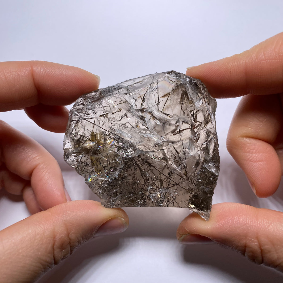 Smokey Tourmalated Quartz - Brazil