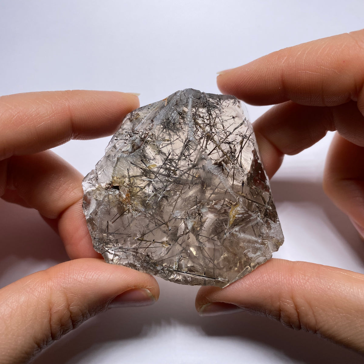 Smokey Tourmalated Quartz - Brazil