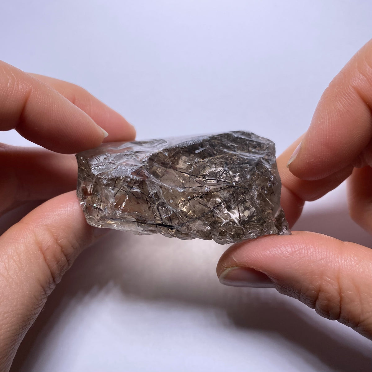 Smokey Tourmalated Quartz - Brazil