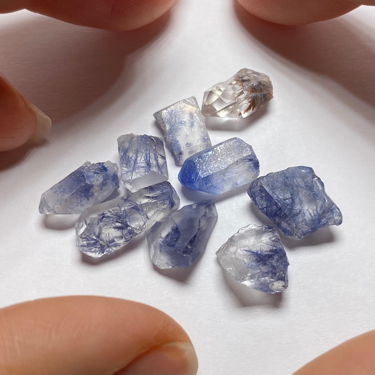 Dumortierite in Quartz - Brazil