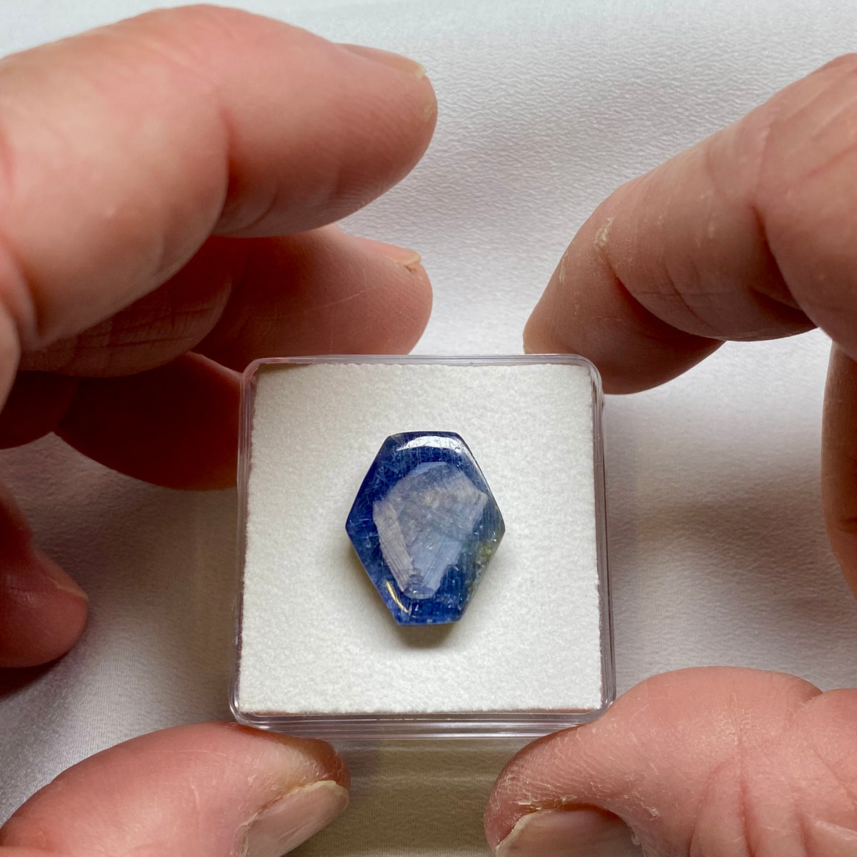 Burmese Sapphire (polished crystal/slice)