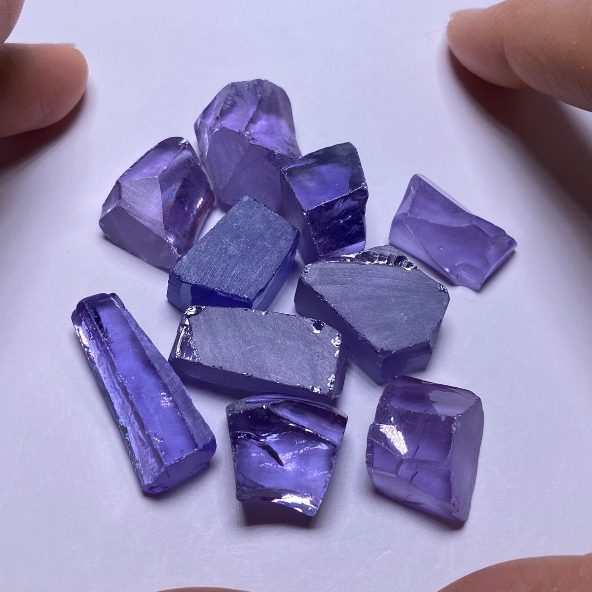 Color Shift CZ #4 Pink/Blue/Purple
