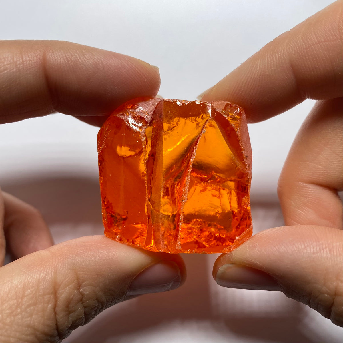 Medium Papaya Cubic Zirconia