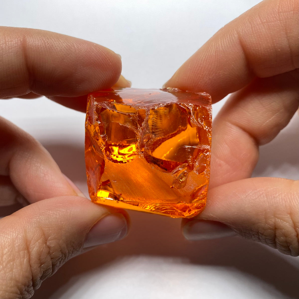 Medium Papaya Cubic Zirconia