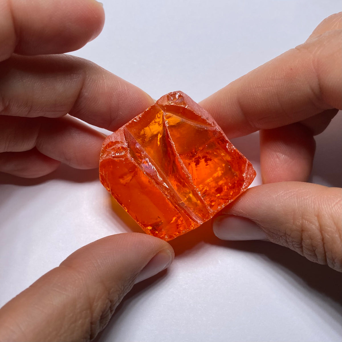 Medium Papaya Cubic Zirconia