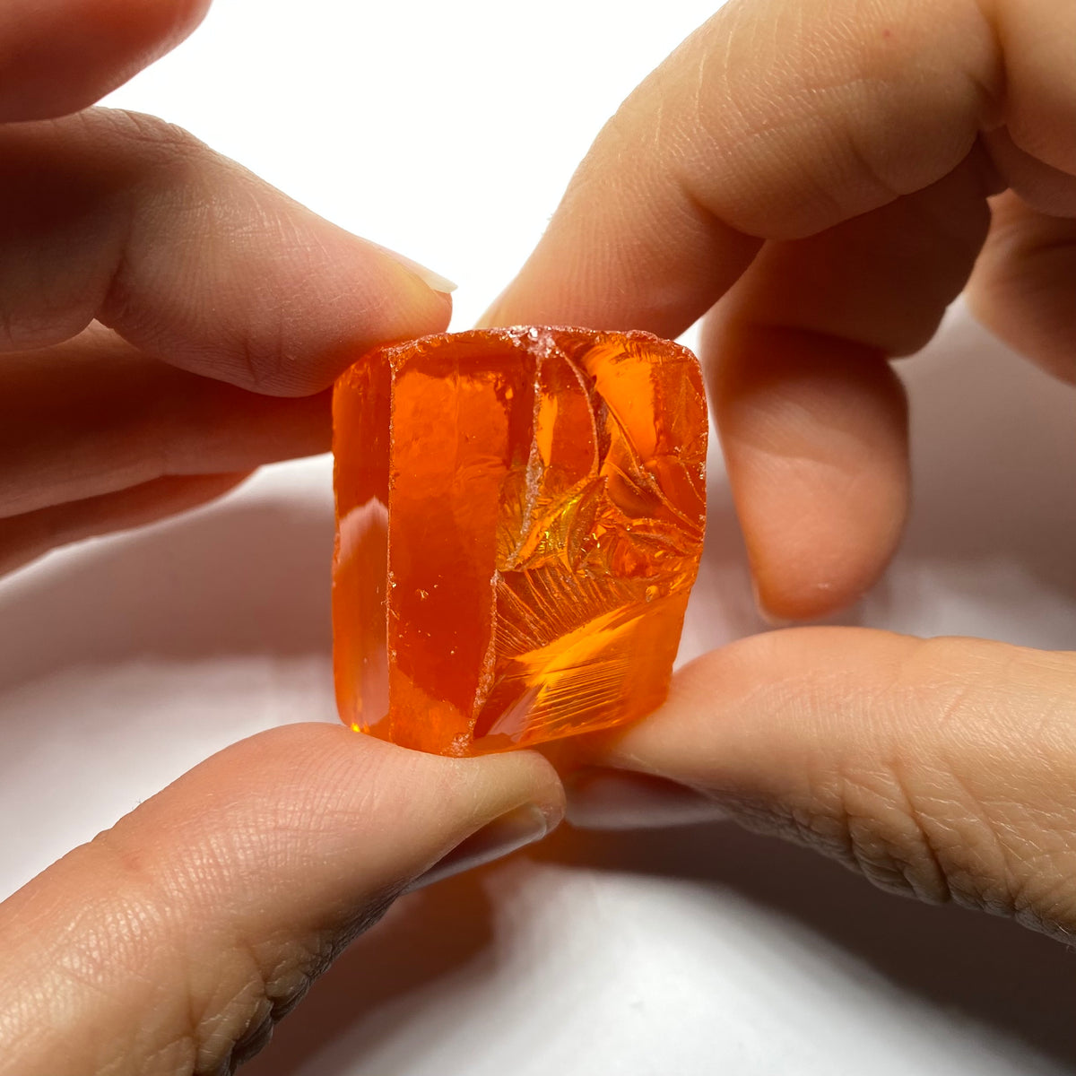Medium Papaya Cubic Zirconia