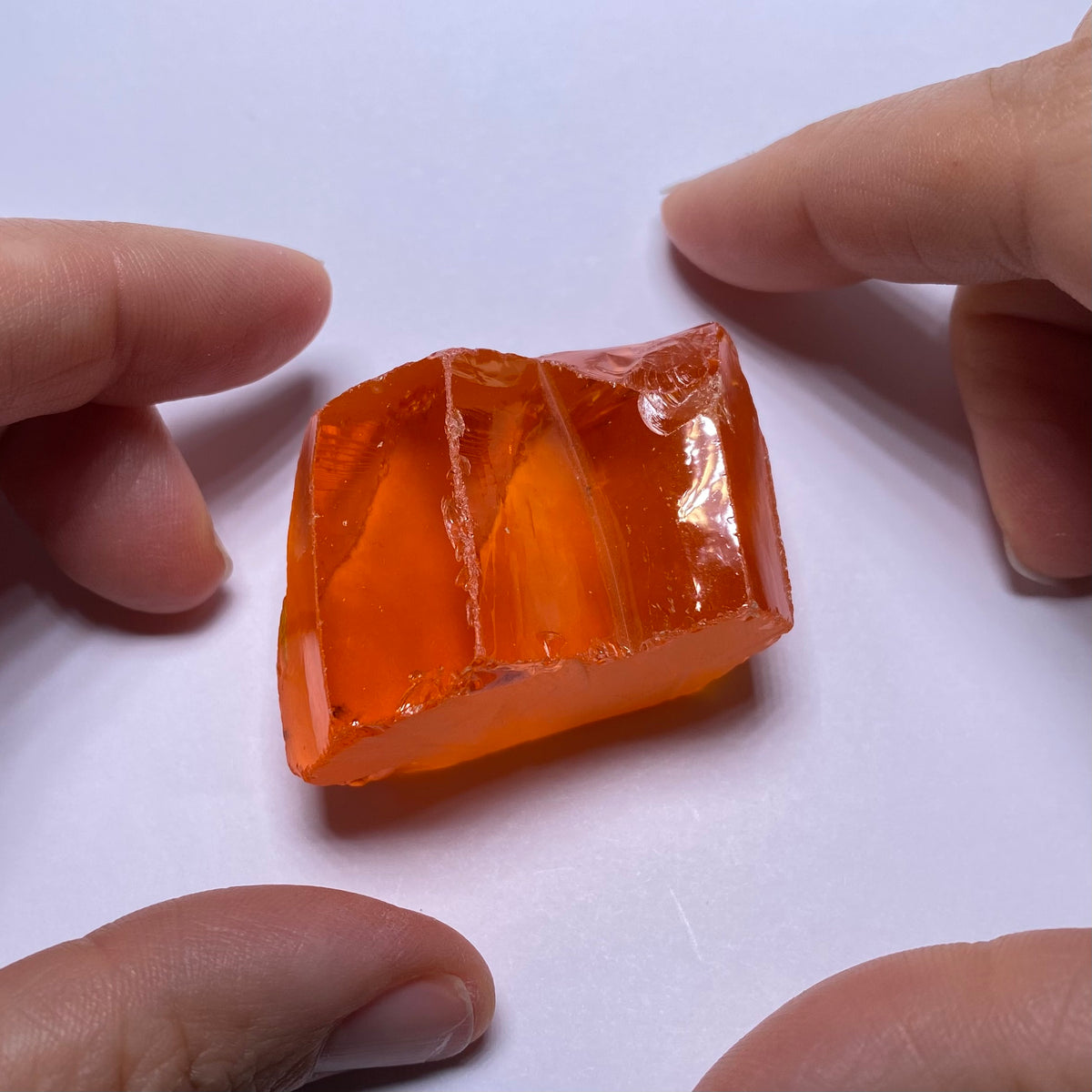 Medium Papaya Cubic Zirconia