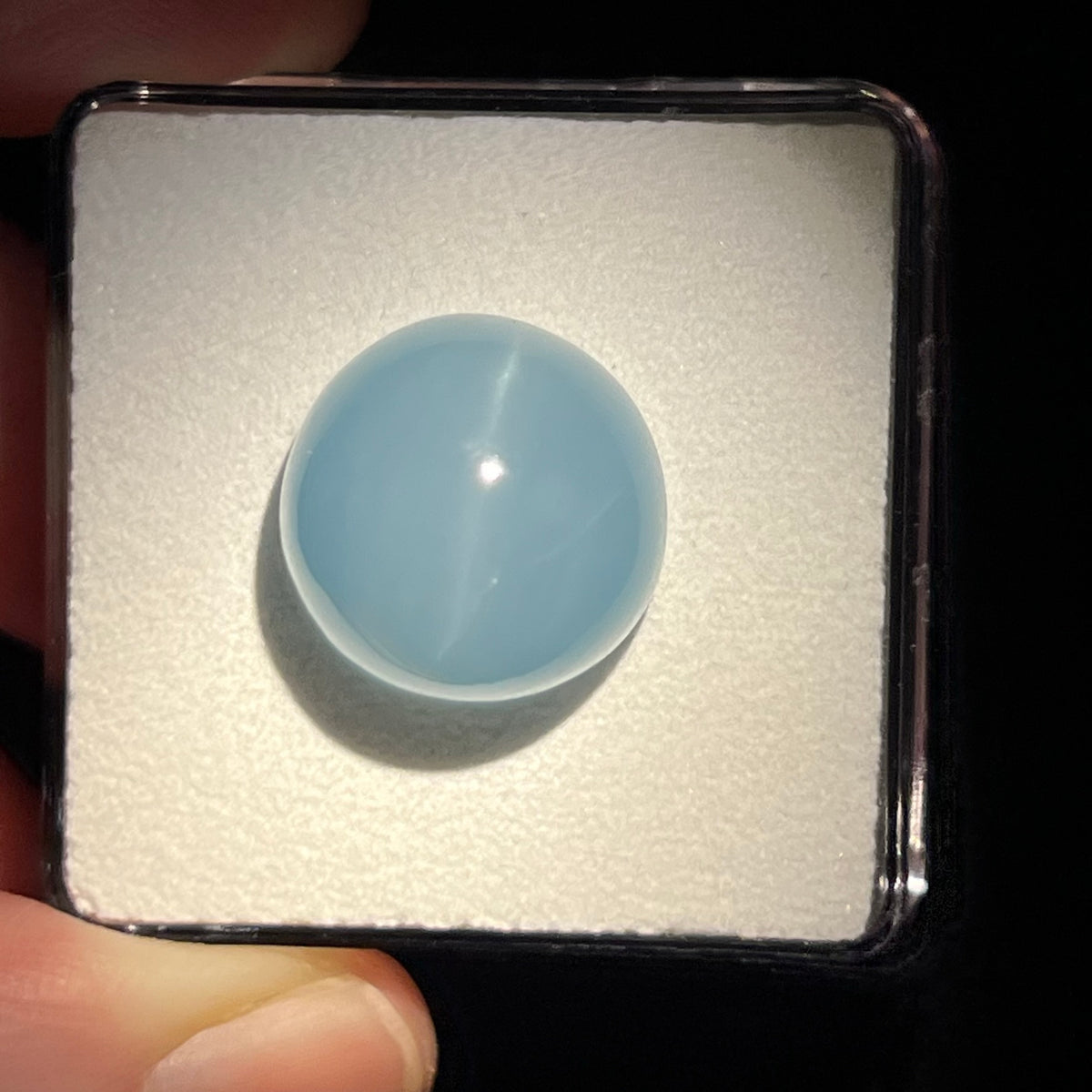 Silky Aquamarine Cabochon