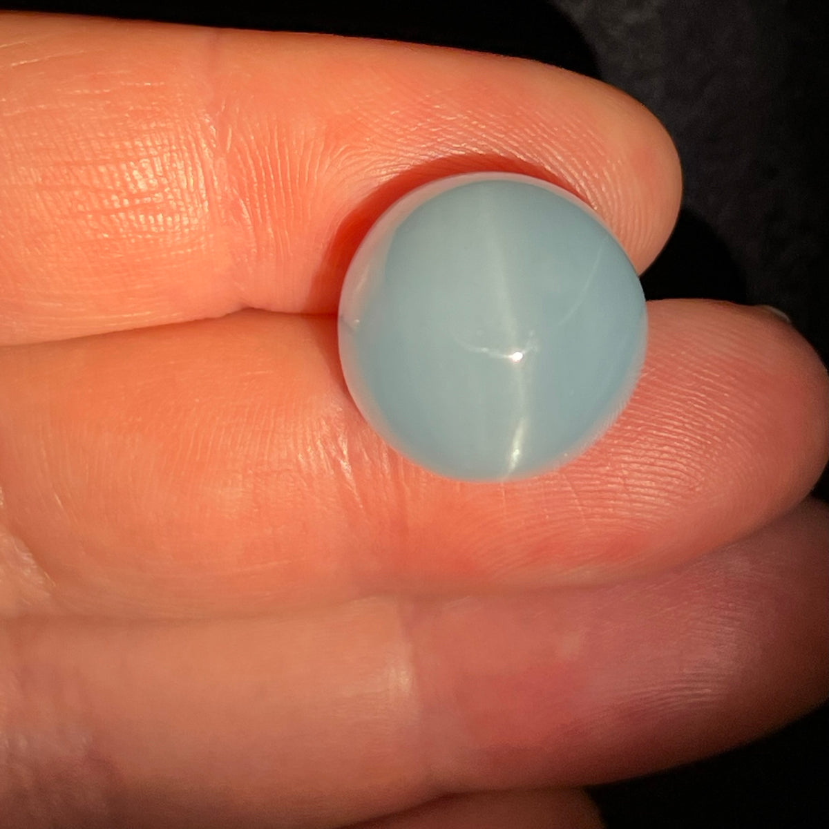Silky Aquamarine Cabochon