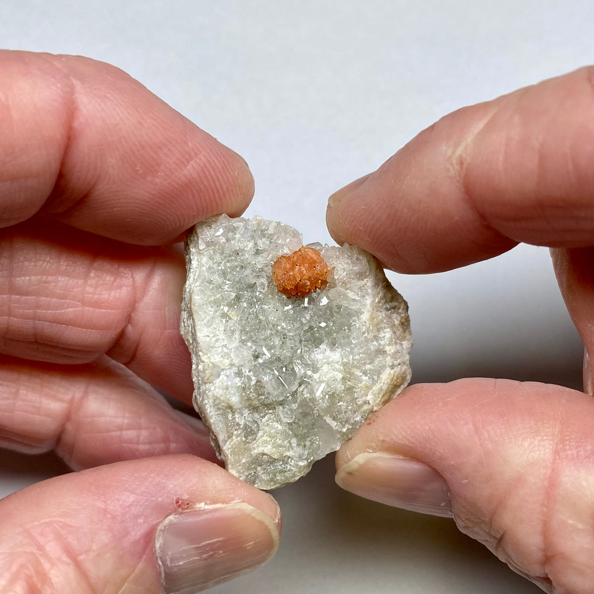 Rhodochrosite Crystal on matrix -  Foote Mine, North Carolina, USA,